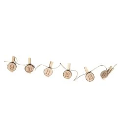 MICA Living Adventskalender - Kordel Mit Klammern - Ca. 200 Cm