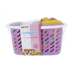 Besttoy Einkaufskorb - Spielzeug-Lebensmittel - 40 Teile