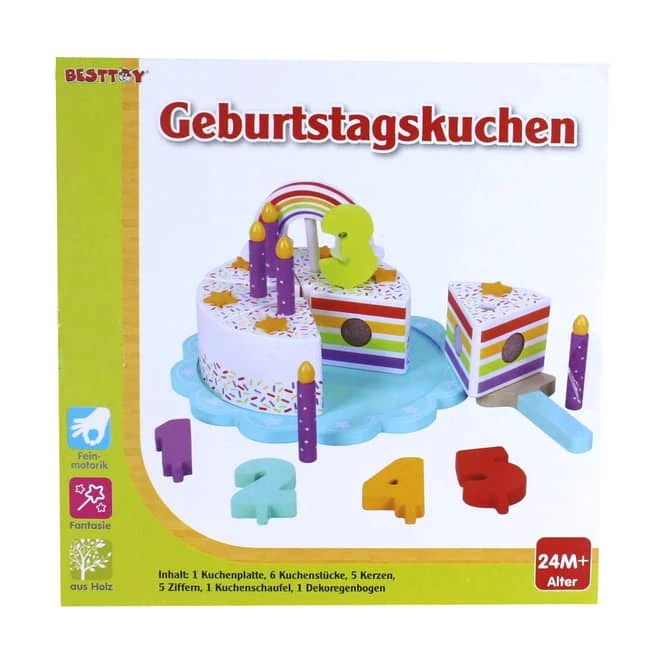 Besttoy Geburtstagskuchen Aus Holz 1 Besttoy Geburtstagskuchen Aus Holz