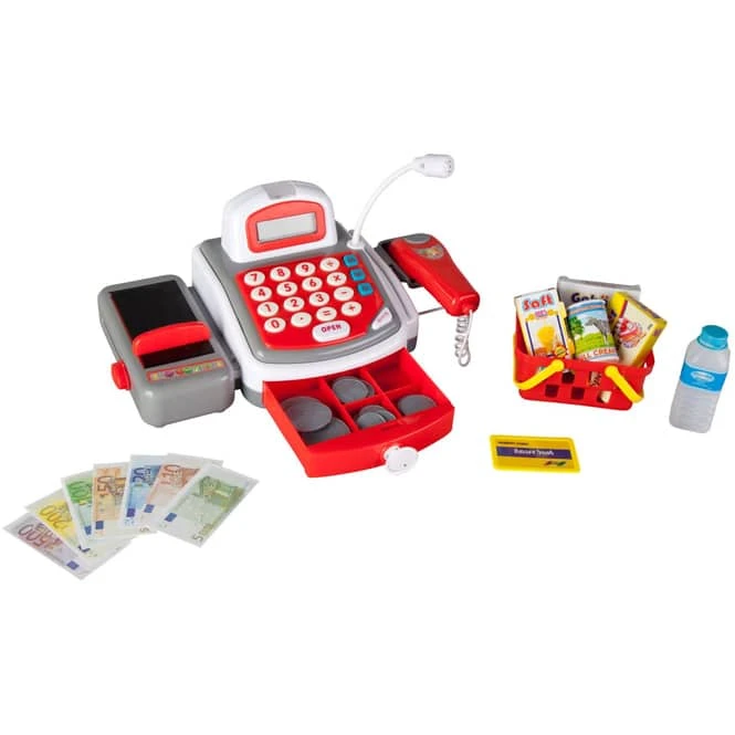 Besttoy - Registrierkasse Mit Zubehör - Weiß-rot-grau 2 Besttoy - Registrierkasse Mit Zubehör - Weiß-rot-grau – Bild 2