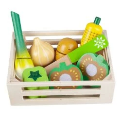 Besttoy - Holzkörbchen - Gemüse Set 1 -Aurora shop 4016096388089 besttoy lebensmittel aus holz 01