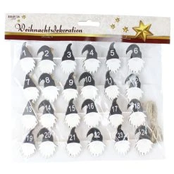 MICA Living Adventskalenderset Wichtel - Aus Holz - 24 Stück